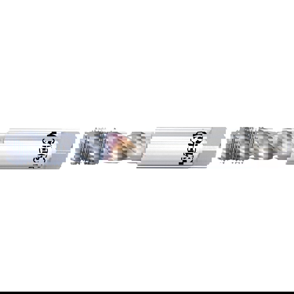 Spiral Flute Pipe Taps; Thread Size (Inch): 3/8 ; Overall Length (Decimal Inch): 3.9370 ; Chamfer: No ; Thread Standard: BSPP ; Flute Direction: Right Hand ; Helix Angle: 40.00