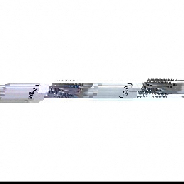 Spiral Flute Tap: M5x0.80, 3 Flutes, 1.5-2P, Normal Class of Fit, Solid Carbide, Bright/Uncoated