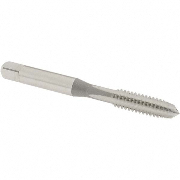 Straight Flute Tap: 1/4-20 UNC, 4 Flute, Plug Chamfer, 3B Class of Fit, High-Speed Steel, Bright/Uncoated Finish