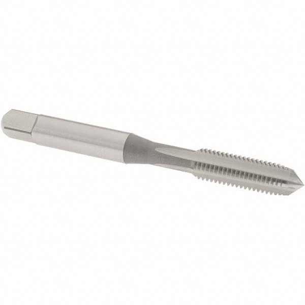Straight Flute Tap: 1/4-28 UNF, 4 Flute, Plug Chamfer, 3B Class of Fit, High-Speed Steel, Bright/Uncoated Finish