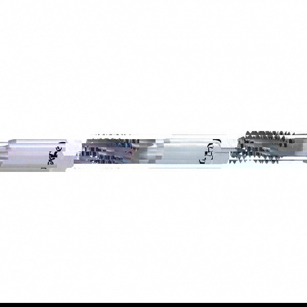 Spiral Flute Tap: 3/8-16 UNC, 3 Flutes, 1.5-2P, Normal Class of Fit, Solid Carbide, Bright/Uncoated