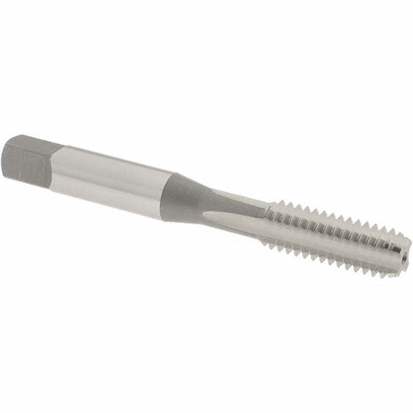 Straight Flute Tap: 5/16-18 UNC, 4 Flute, Bottoming Chamfer, 3B Class of Fit, High-Speed Steel, Bright/Uncoated Finish