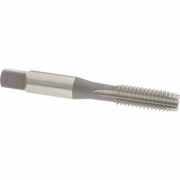 Straight Flute Tap: 3/8-16 UNC, 4 Flute, Plug Chamfer, 3B Class of Fit, High-Speed Steel, Bright/Uncoated Finish