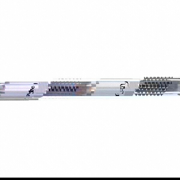 Straight Flute Tap: M6x1.00 UNF, 3 Flutes, Bottoming, Solid Carbide, Bright/Uncoated