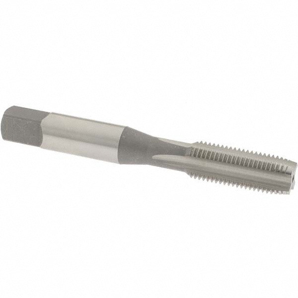 Straight Flute Tap: 3/8-24 UNF, 4 Flute, Plug Chamfer, 3B Class of Fit, High-Speed Steel, Bright/Uncoated Finish