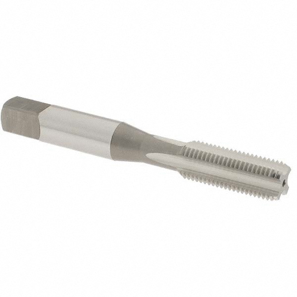 Straight Flute Tap: 3/8-24 UNC, 4 Flute, Bottoming Chamfer, 3B Class of Fit, High-Speed Steel, Oxide Finish