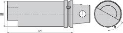2.362 Inch Nose Diameter, KM63XMZ Tool Holder Gage Bar