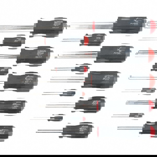 Hex Driver Sets; Ball End: Yes; Size Range (Inch): 1.5 - 10; Number of Pieces: 9; Includes: 1.5, 2, 2.5, 3, 4, 5, 6, 8, 10 mm Screwdrivers; Features: Non-Slip Grip; Number Of Pieces: 9; Type: Screwdriver Set; Ball End; Hex Size (mm): 8 mm; 5 mm; 6 mm; 2.5