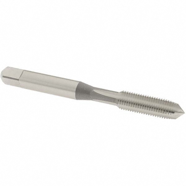 Straight Flute Tap: 1/4-32 UNEF, 4 Flute, Plug Chamfer, High-Speed Steel, Bright/Uncoated Finish