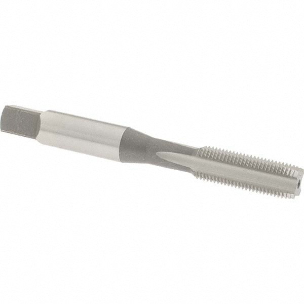Straight Flute Tap: 5/16-32 UNEF, 4 Flute, Plug Chamfer, High-Speed Steel, Bright/Uncoated Finish