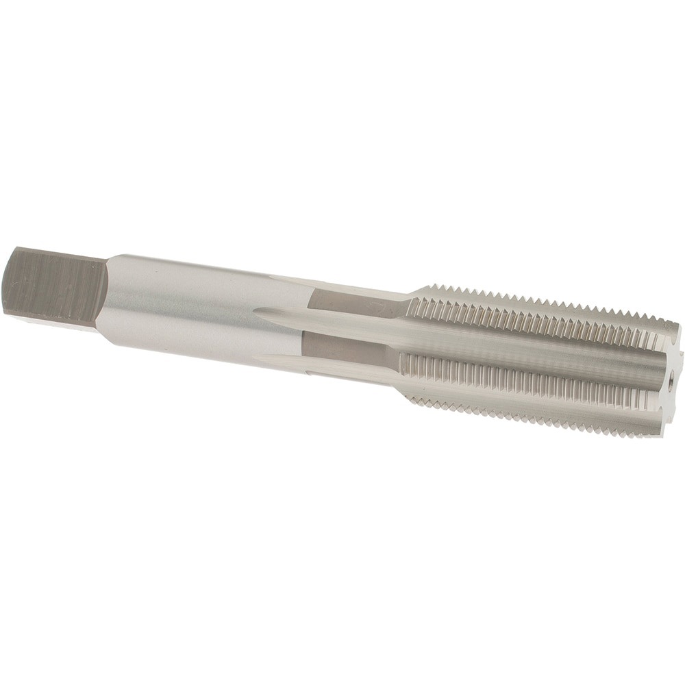 Straight Flute Tap: 3/4-20 UNEF, 6 Flute, Plug Chamfer, High-Speed Steel, Bright/Uncoated Finish