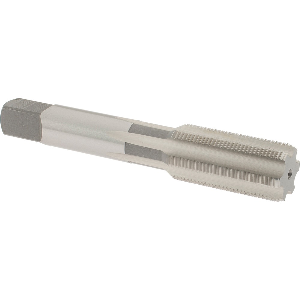 Straight Flute Tap: 3/4-20 UNEF, 6 Flute, Bottoming Chamfer, High-Speed Steel, Bright/Uncoated Finish