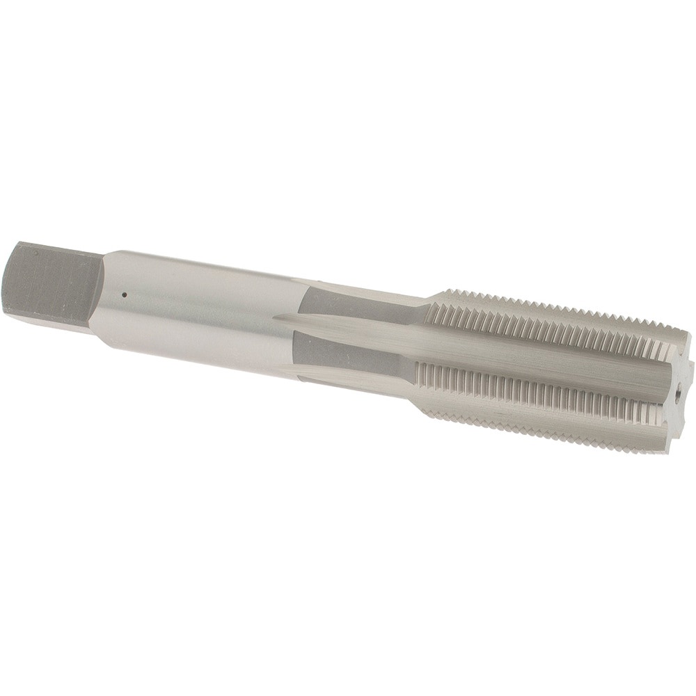 Straight Flute Tap: 13/16-20 UNEF, 6 Flutes, Plug, High Speed Steel, Bright/Uncoated