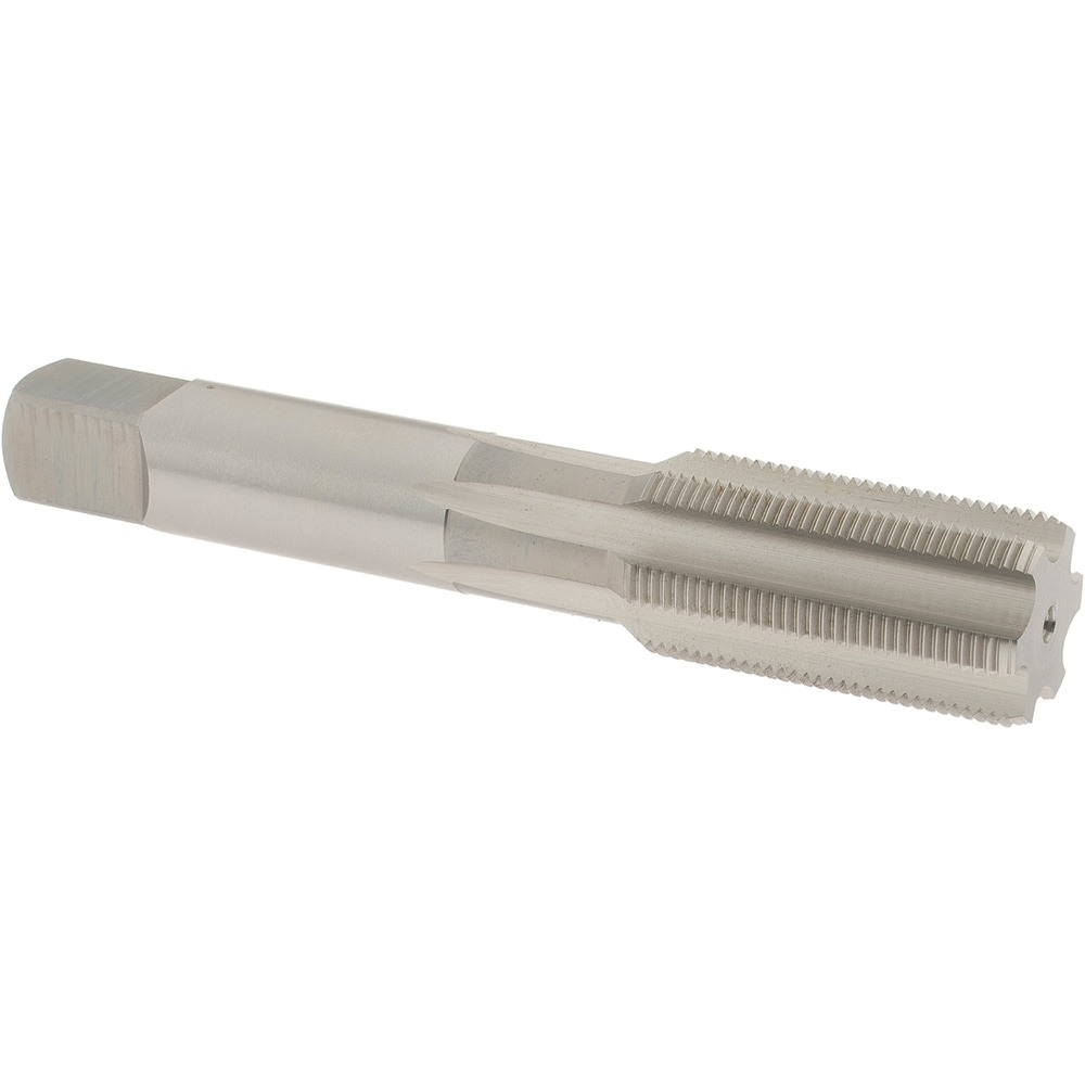 Straight Flute Tap: 13/16-20 UNEF, 6 Flute, Bottoming Chamfer, High-Speed Steel, Bright/Uncoated Finish