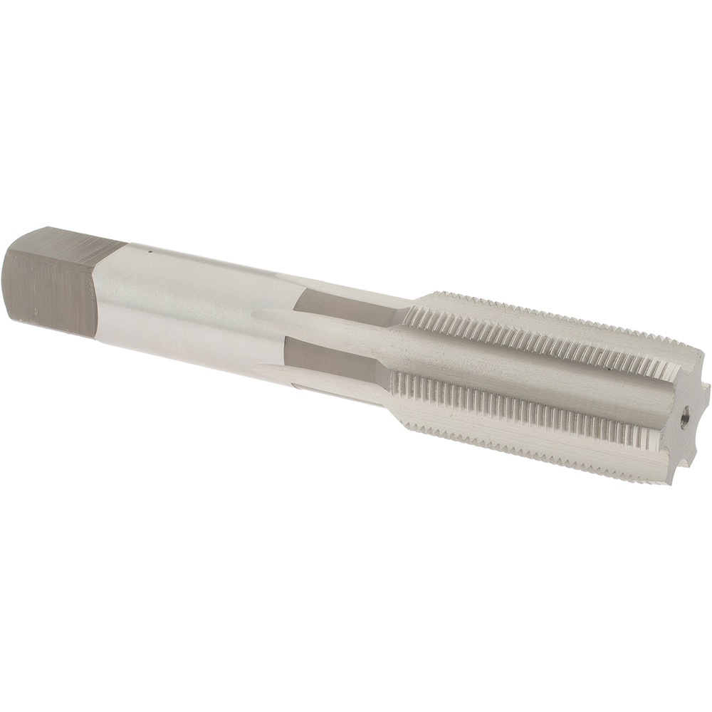 Straight Flute Tap: 7/8-20 UNEF, 6 Flute, Plug Chamfer, High-Speed Steel, Bright/Uncoated Finish