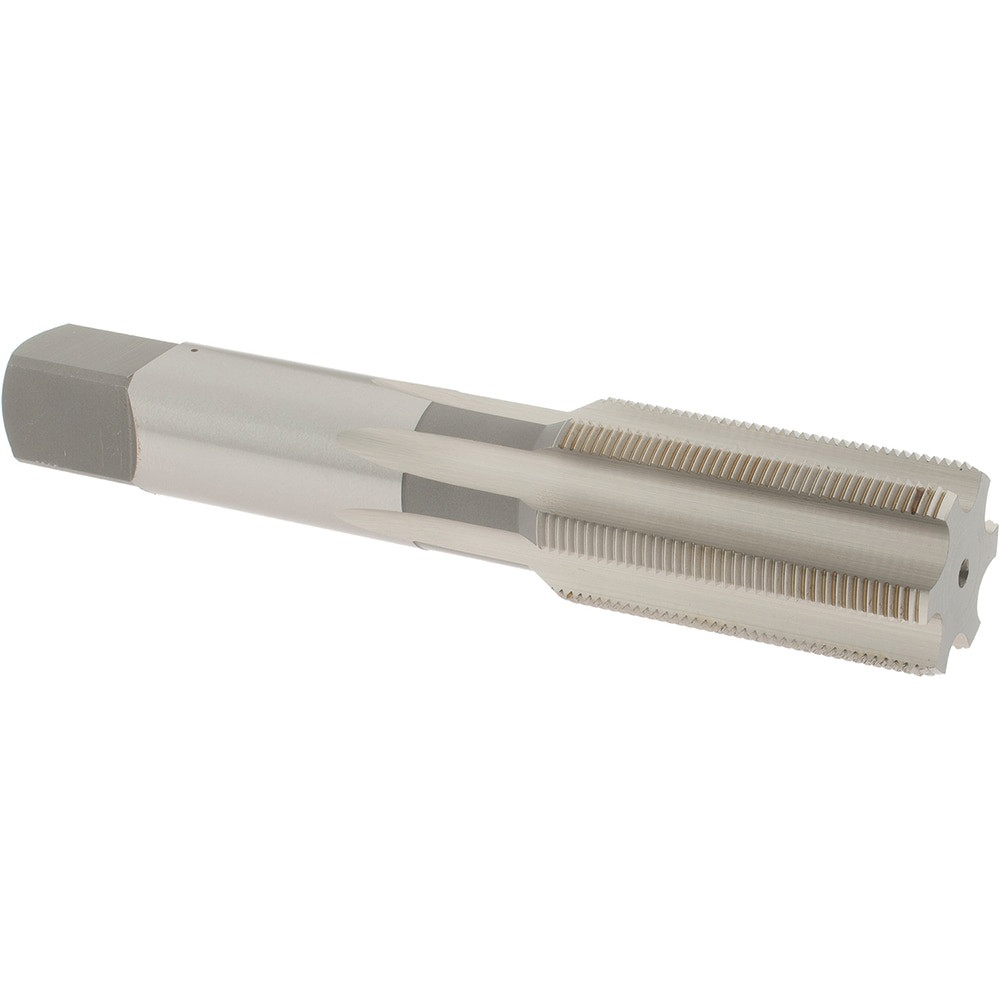 Straight Flute Tap: 1-20 UNEF, 6 Flute, Bottoming Chamfer, High-Speed Steel, Bright/Uncoated Finish