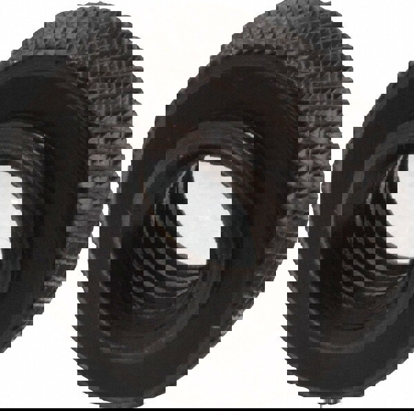 3/8-16 Inch UNC Thread, Black Oxide Finish, Steel Round Knurled Check Nut