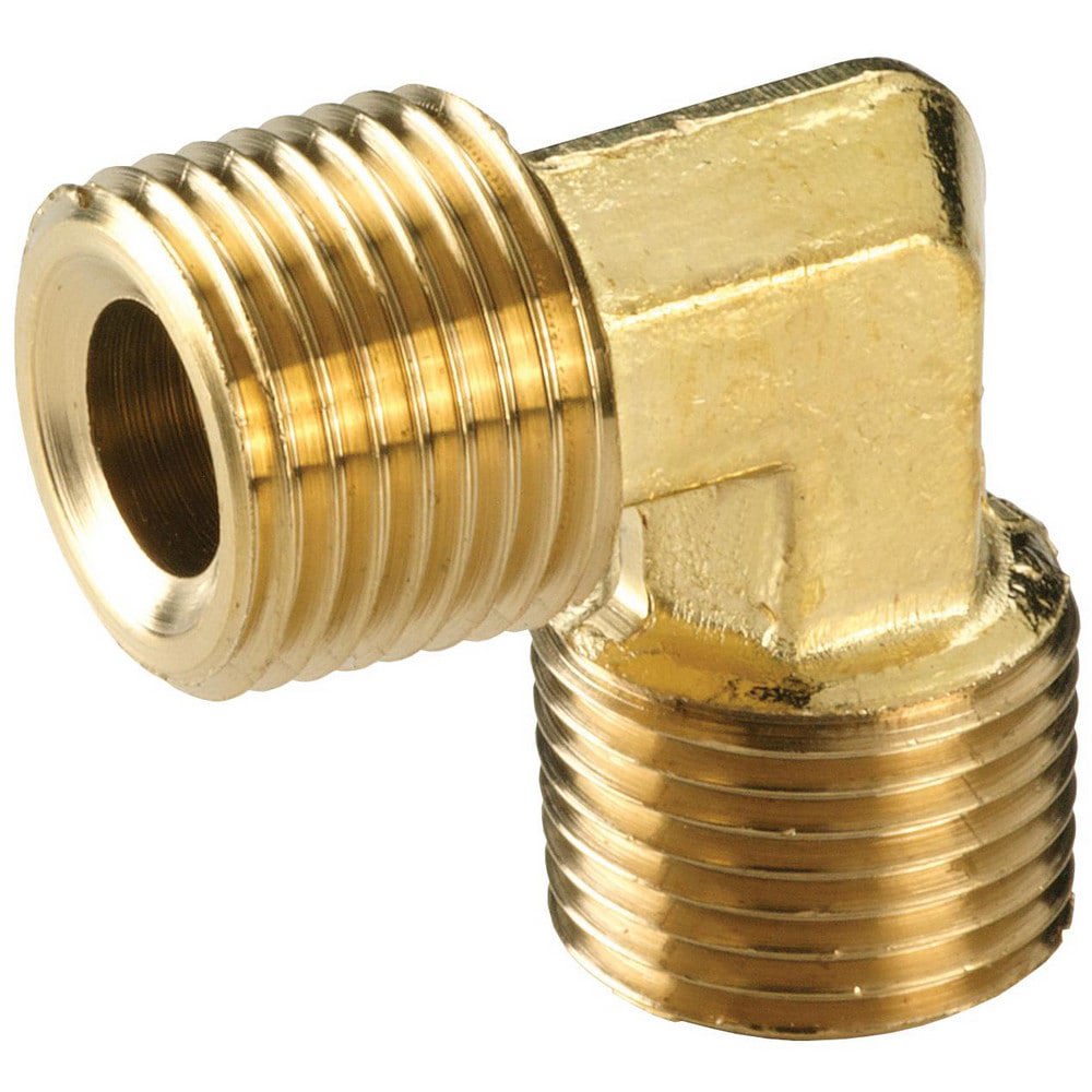 Brass & Chrome Pipe Fittings; Fitting Type: Pipe Elbow ; Fitting Size: 3/8 x 3/8 ; End Connections: NPTF ; Connection Type: Threaded ; Pressure Rating (psi): 1000 ; Fitting Shape: 900 Elbow