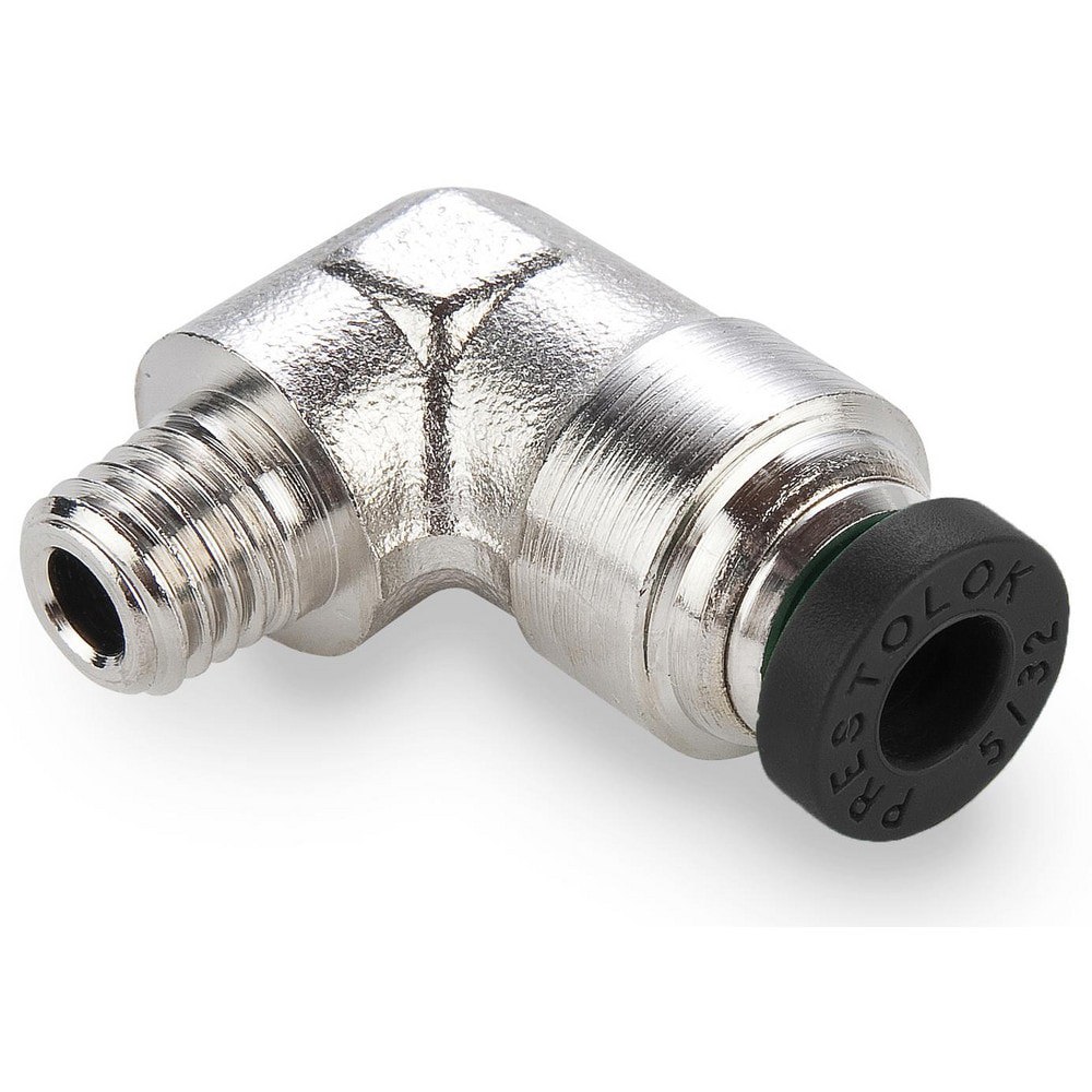 Push-To-Connect Tube to Male Tube Fitting: 90 &deg; Male Elbow, 1/8