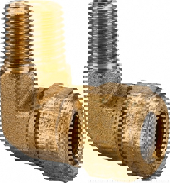 Compression Tube Male Elbow: 1/4-18