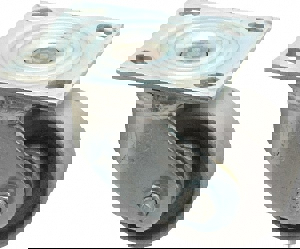 Swivel Top Plate Caster: Cast Iron, 3-1/4