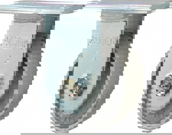 Rigid Top Plate Caster: Cast Iron, 3-1/4