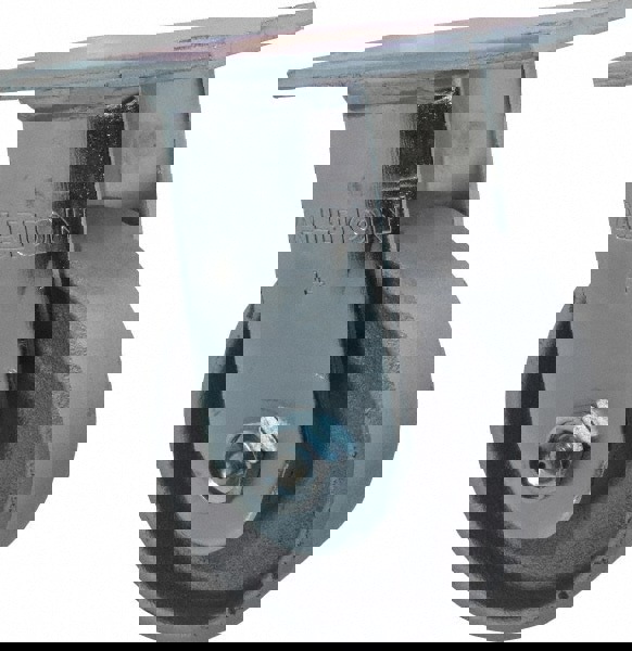 Rigid Top Plate Caster: Cast Iron, 4