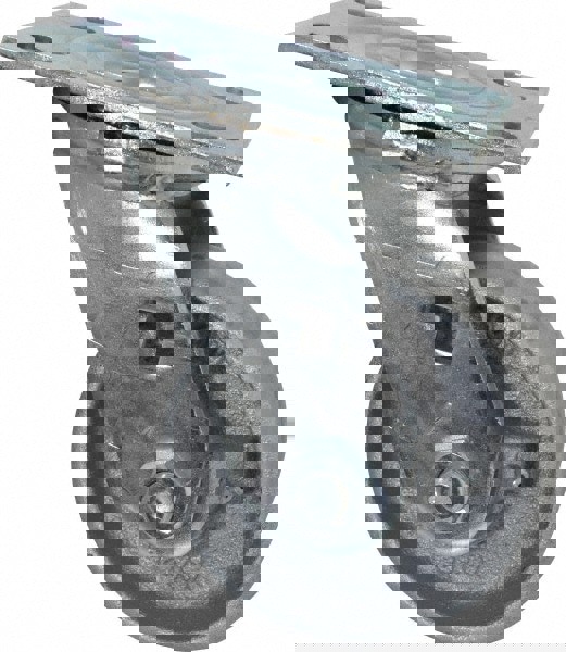 Swivel Top Plate Caster: Cast Iron, 4