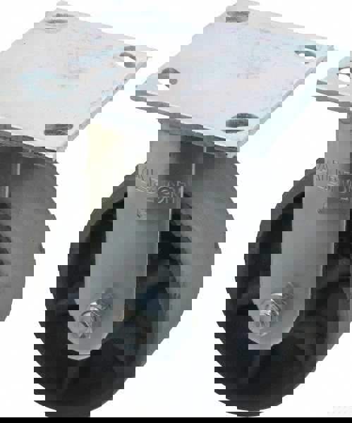 Rigid Top Plate Caster: Cast Iron, 5