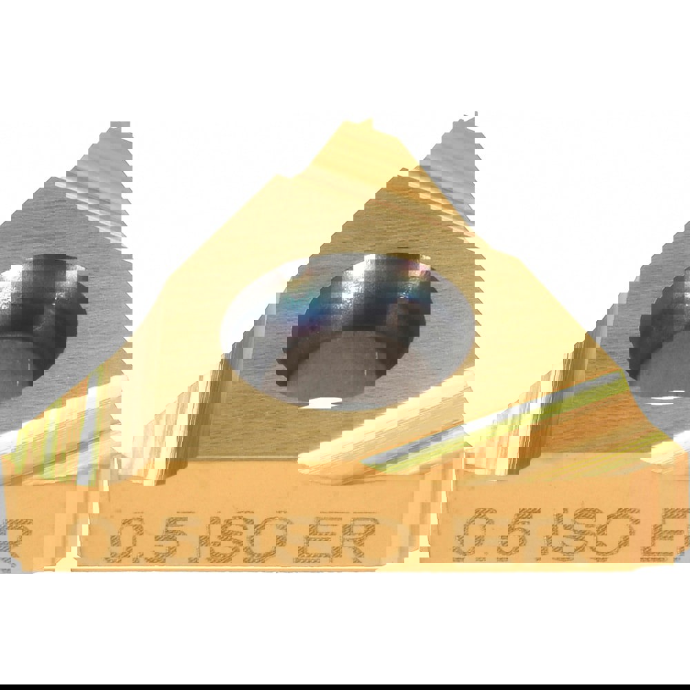 Laydown Threading Insert: 16 ER 0.5 ISO MXC, Solid Carbide