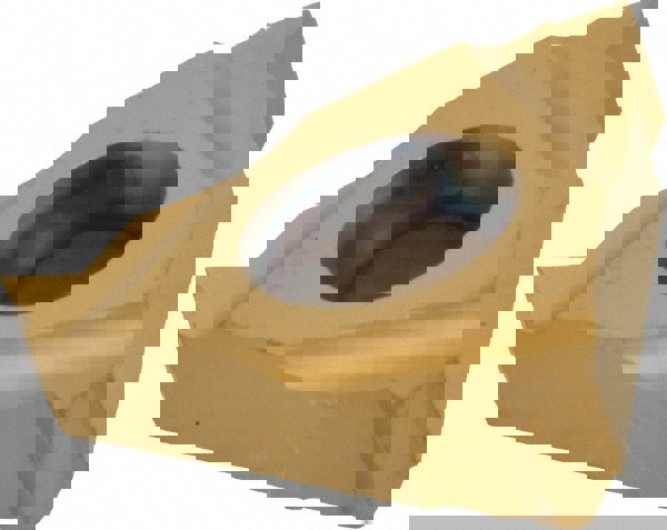 Laydown Threading Insert: 16 ER 14NPT MXC/GOLD, Solid Carbide