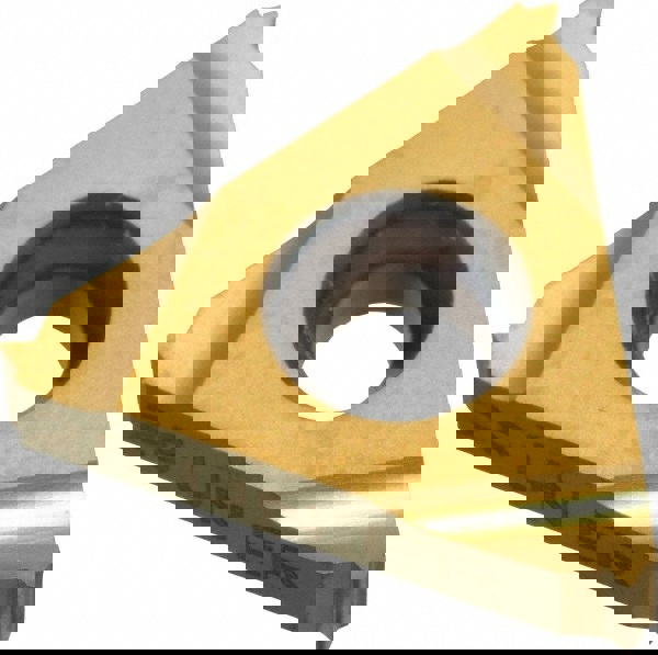 Laydown Threading Insert: 3/8IC EXT RH 28 TPI, Solid Carbide