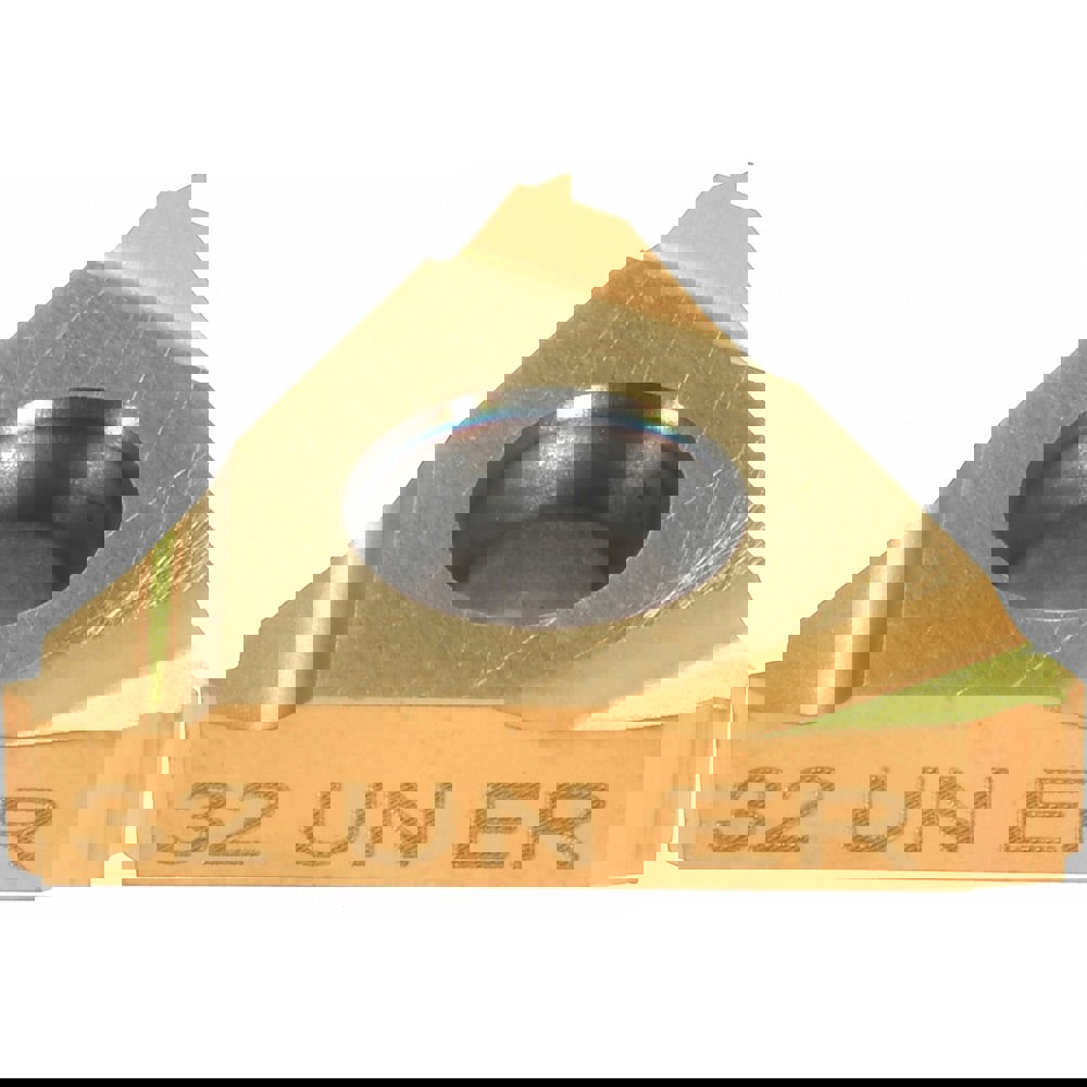 Laydown Threading Insert: 16 ER 32 UN BXC, Solid Carbide