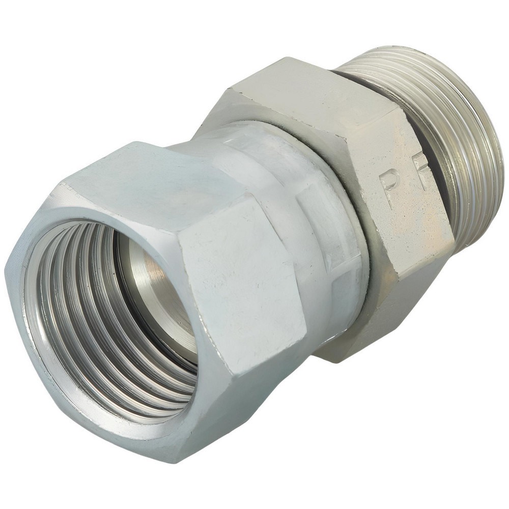 Steel Flared Tube Straight Thread Connector: 1