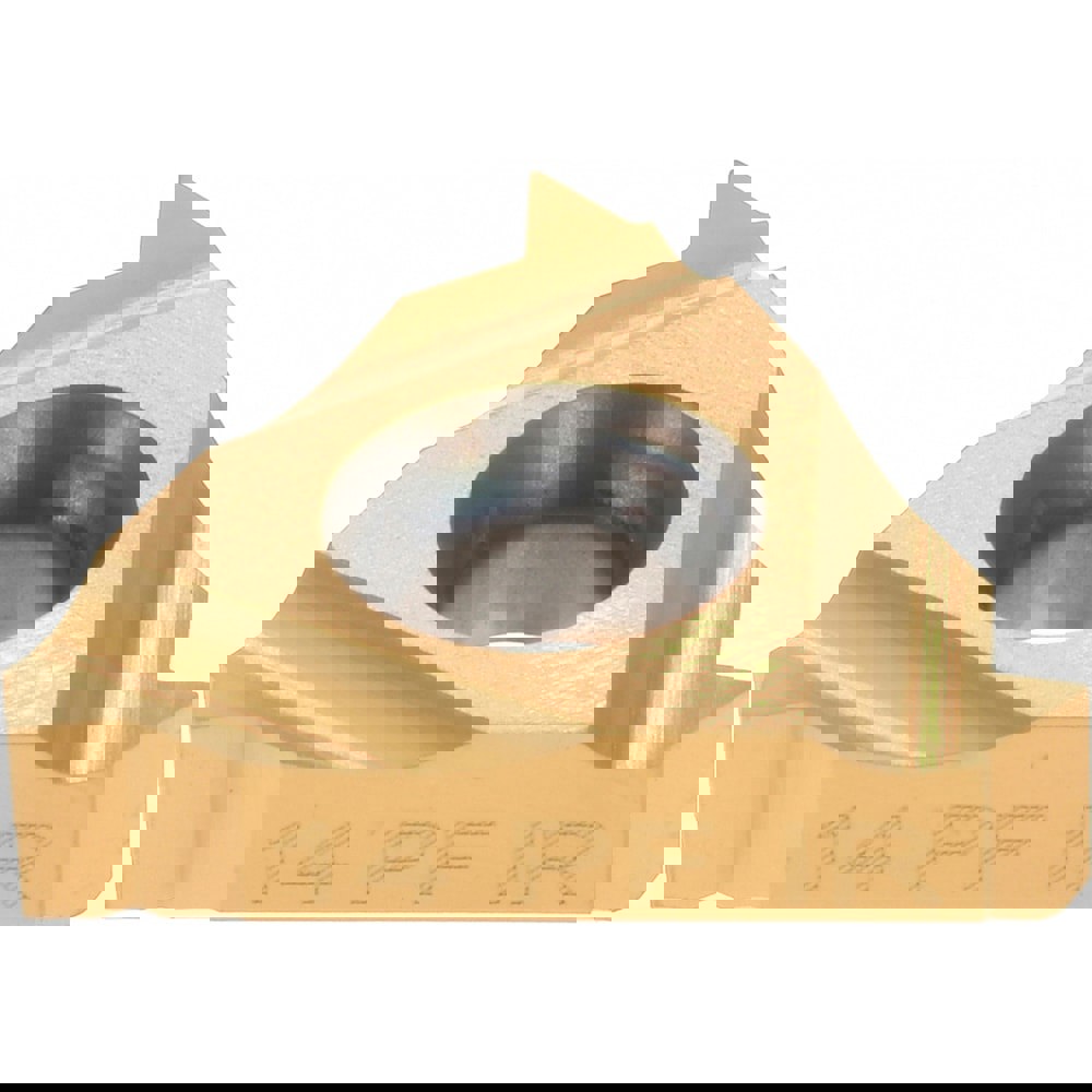 Laydown Threading Insert: 16 IR 14 NPTF MXC, Solid Carbide