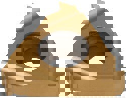 Laydown Threading Insert: 16 IR 16 ABUT P25C, Solid Carbide