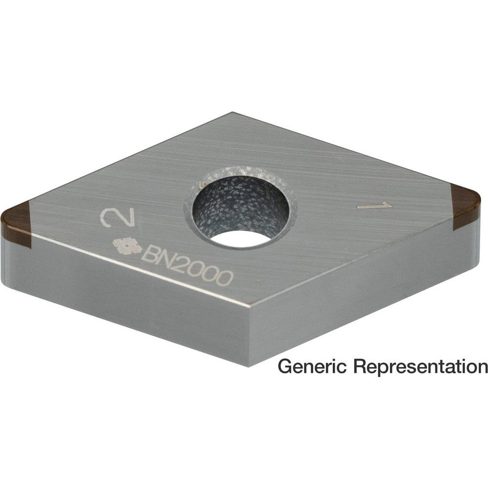 Turning Inserts; Relief Angle: 0.000 ; Insert Style: DNGA ; Corner Radius (mm): 0.80 ; Manufacturer Grade: BN7000 ; Coating/Finish: Uncoated ; Insert Hand: Neutral