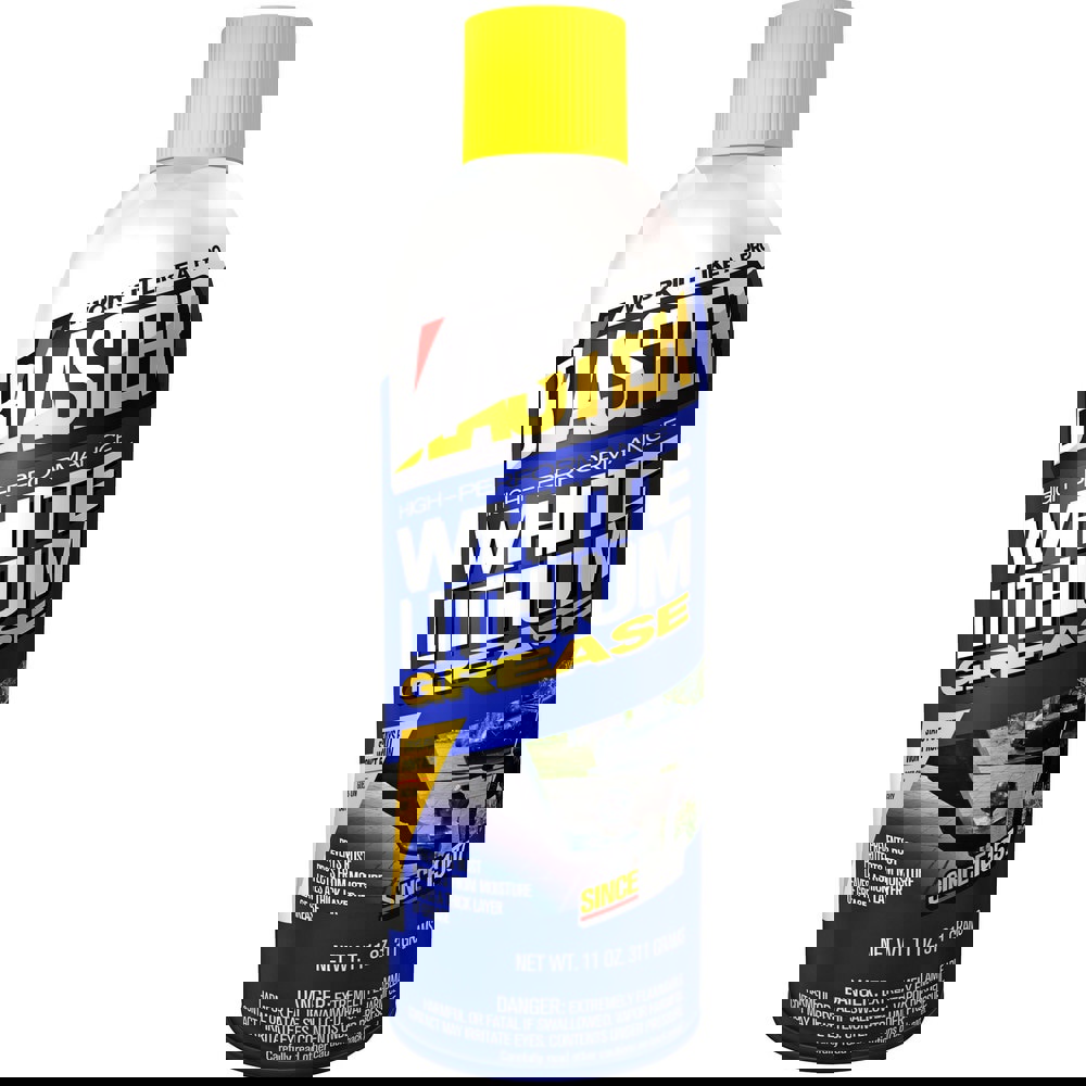 Grease; Base Oil: Petroleum ; Color: White ; Composition: Lithium ; Food Grade: No ; Container Type: Aerosol Can ; Net Fill: 11oz