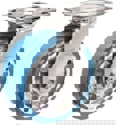 Swivel Top Plate Caster: Neoprene, 6