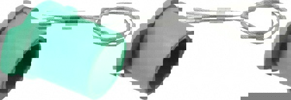 3R NEMA Rated, Female, Green Single Pole Protective Cap, Double Set Screw