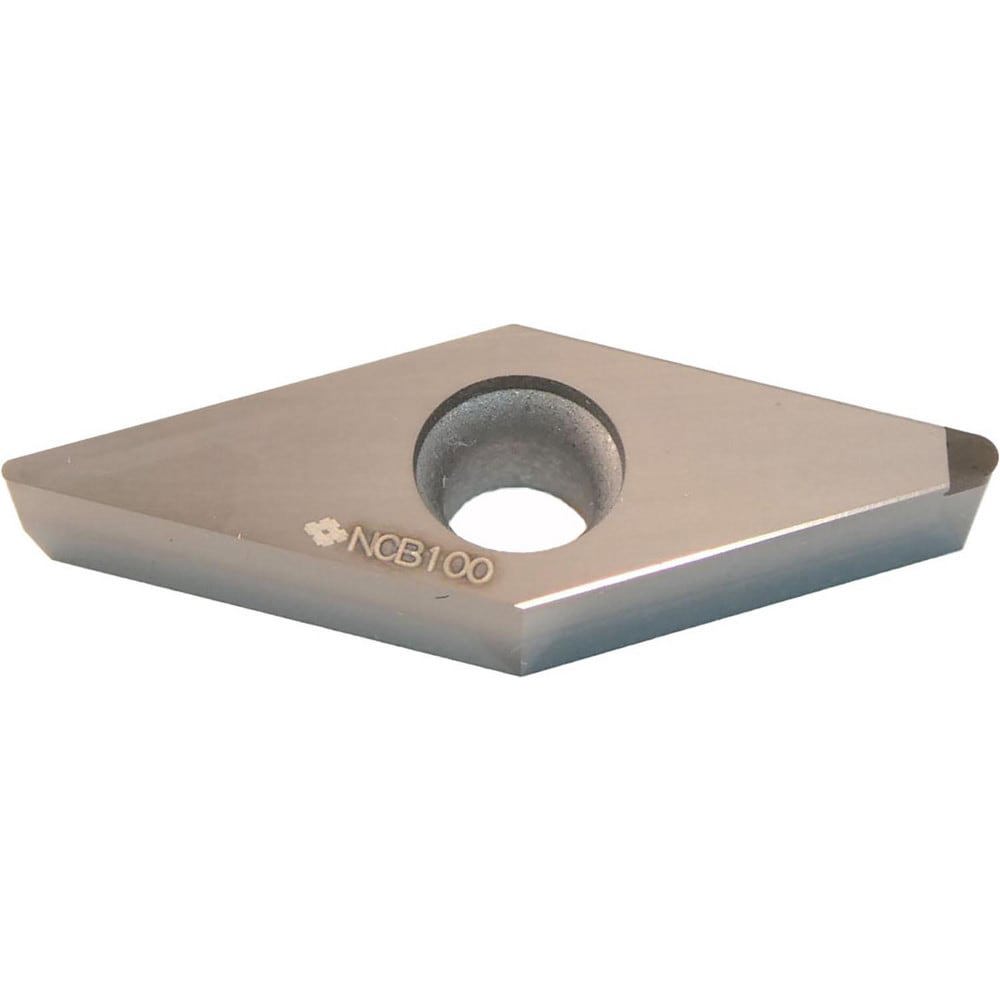 Turning Inserts; Relief Angle: 7 ; Insert Style: VCG ; Corner Radius (mm): 0.80 ; Corner Radius (Decimal Inch): 0.0315 ; Included Angle: 35.0 ; Manufacturer Grade: NCB100