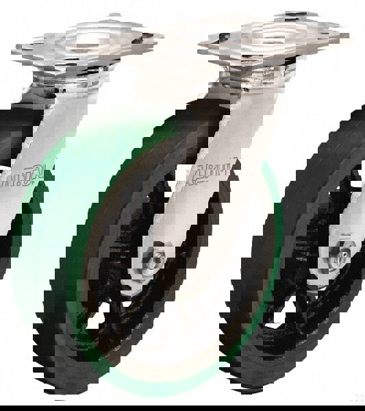 Swivel Top Plate Caster: Polyurethane, 5