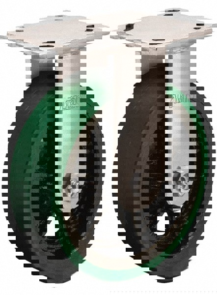 Rigid Top Plate Caster: Polyurethane, 3-1/4