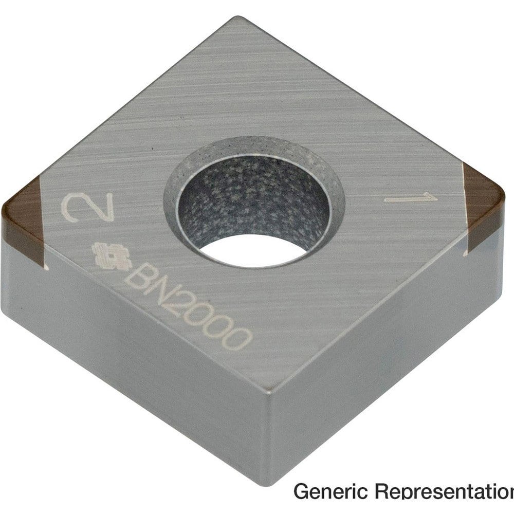 Turning Inserts; Relief Angle: 0.000 ; Insert Style: SNGA ; Corner Radius (mm): 0.80 ; Manufacturer Grade: BN7115 ; Coating/Finish: Uncoated ; Insert Hand: Neutral