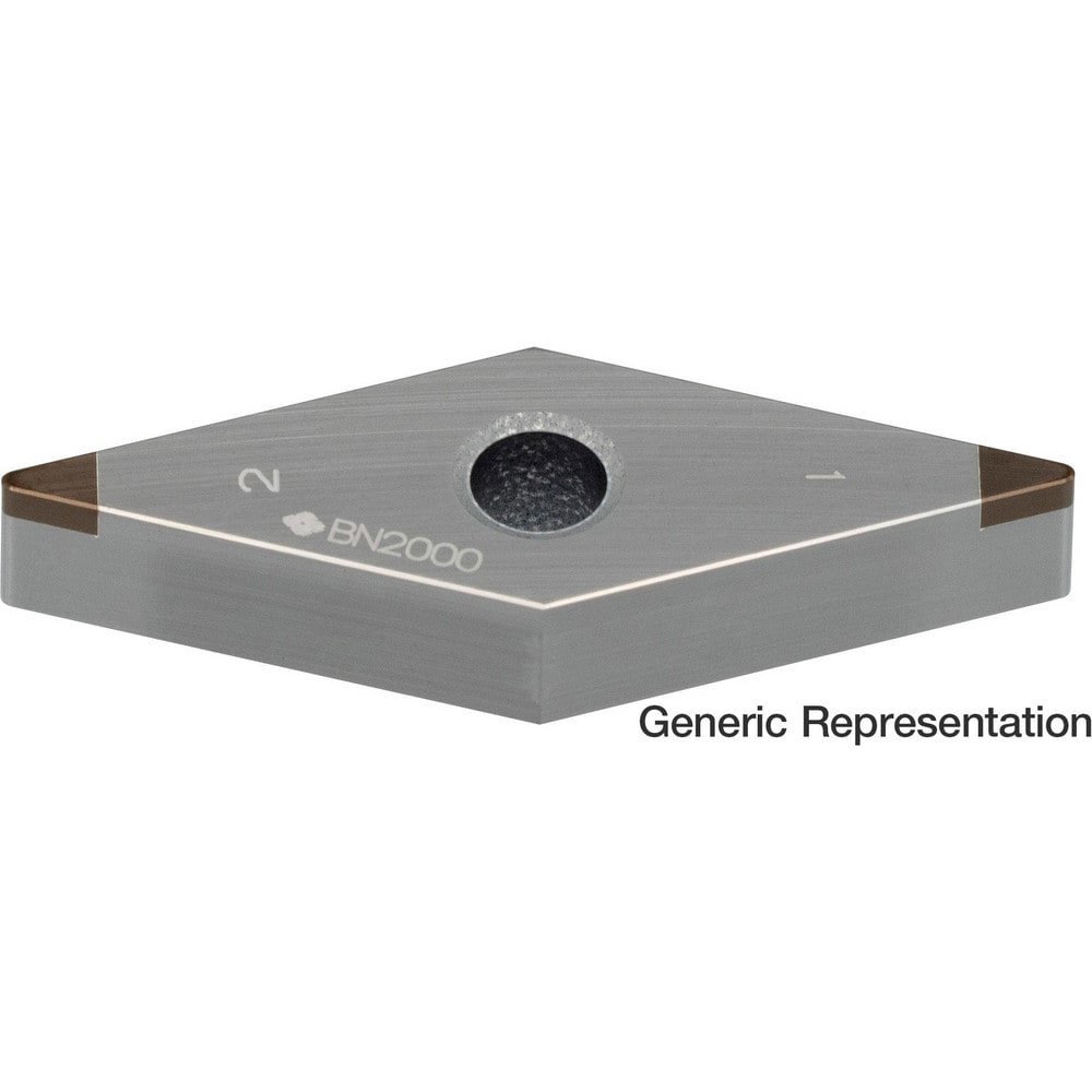 Turning Inserts; Relief Angle: 0.000 ; Insert Style: VNGA ; Corner Radius (mm): 0.80 ; Manufacturer Grade: BN7115 ; Coating/Finish: Uncoated ; Insert Hand: Neutral