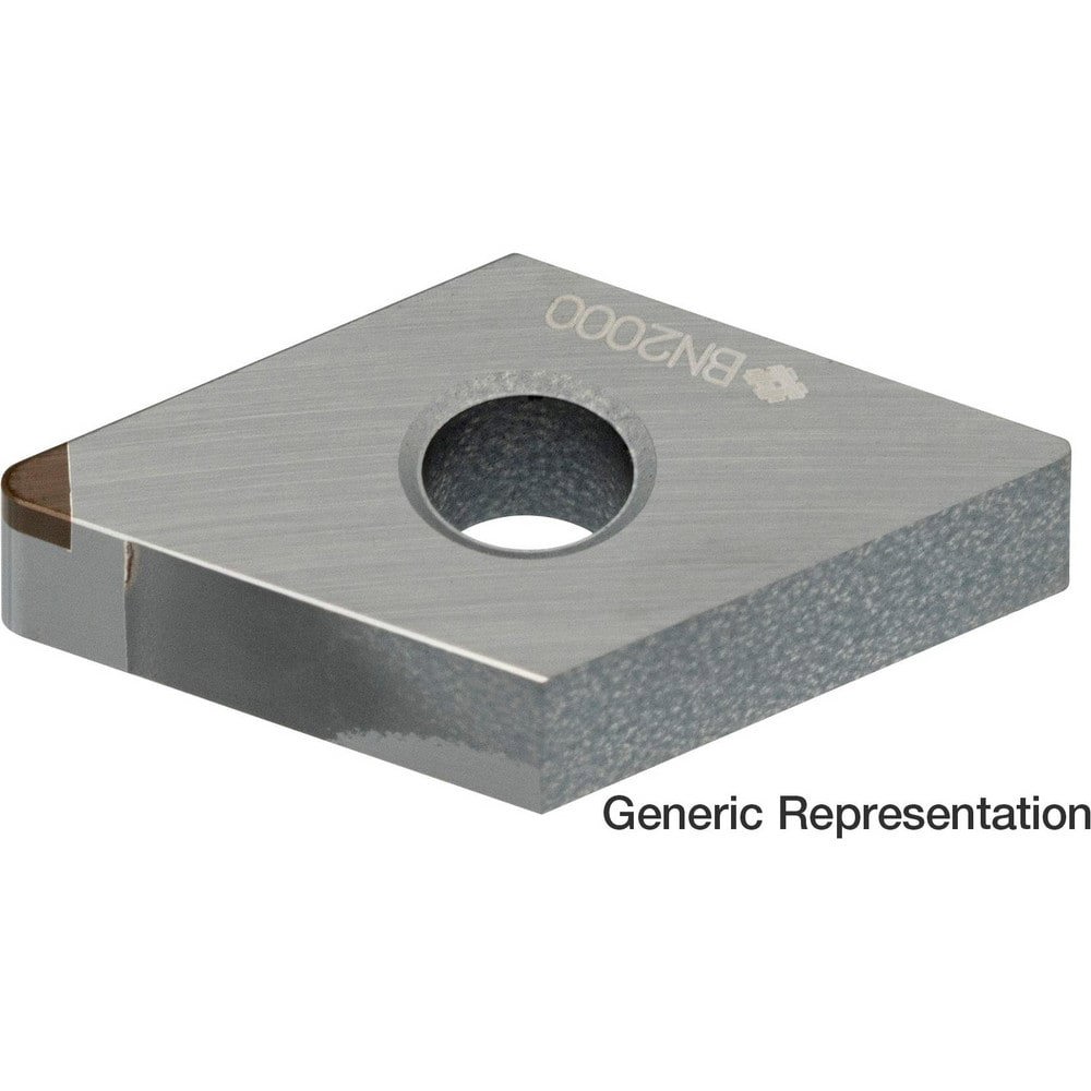 Turning Inserts; Relief Angle: 0.000 ; Insert Style: DNGA ; Corner Radius (mm): 0.80 ; Manufacturer Grade: BN7115 ; Coating/Finish: Uncoated ; Insert Hand: Neutral