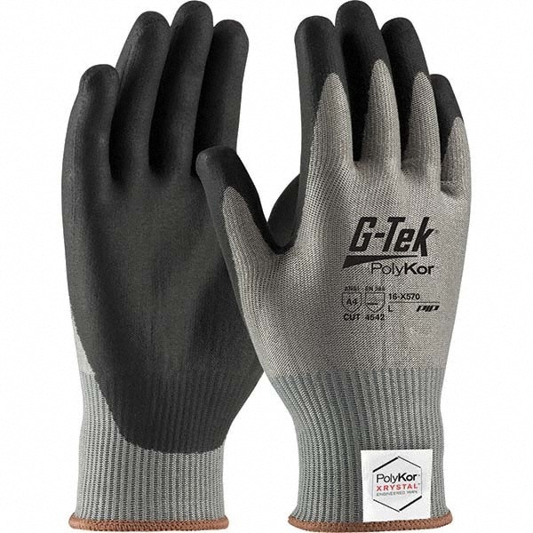 Cut, Puncture & Abrasive-Resistant Gloves: Size 2XL, ANSI Cut A4, ANSI Puncture 2, NeoFoam, Polyester Blend