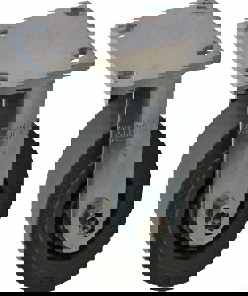 Rigid Top Plate Caster: Soft Rubber, 5