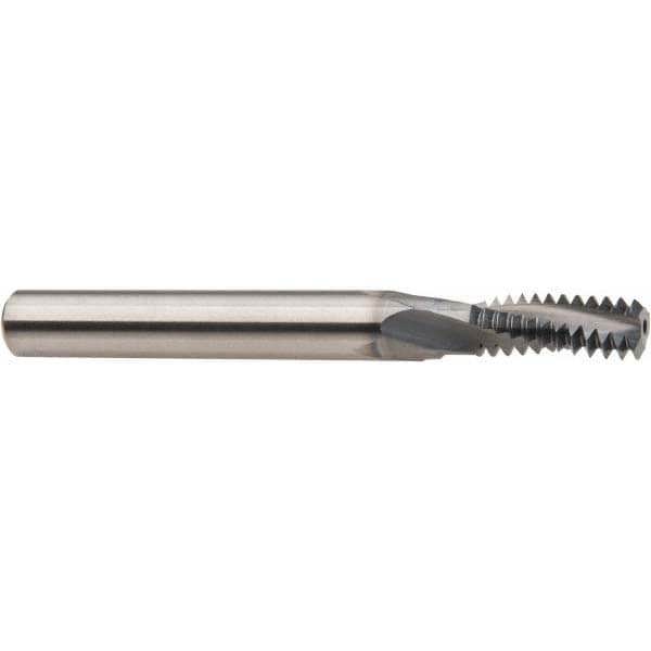 Helical Flute Thread Mill: 7/8-9, Internal/External, 4 Flute, 5/8