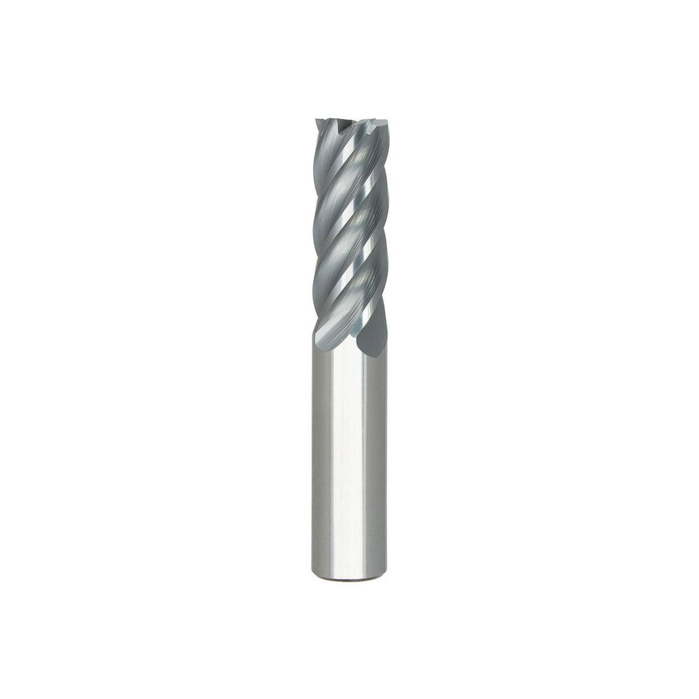 Square End Mill: 3/8'' Dia, 7/8'' LOC, 3/8'' Shank Dia, 2-1/2'' OAL, 5 Flutes, Solid Carbide